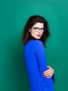 brilmontuur vrouw