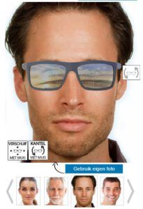 Online brillen passen
